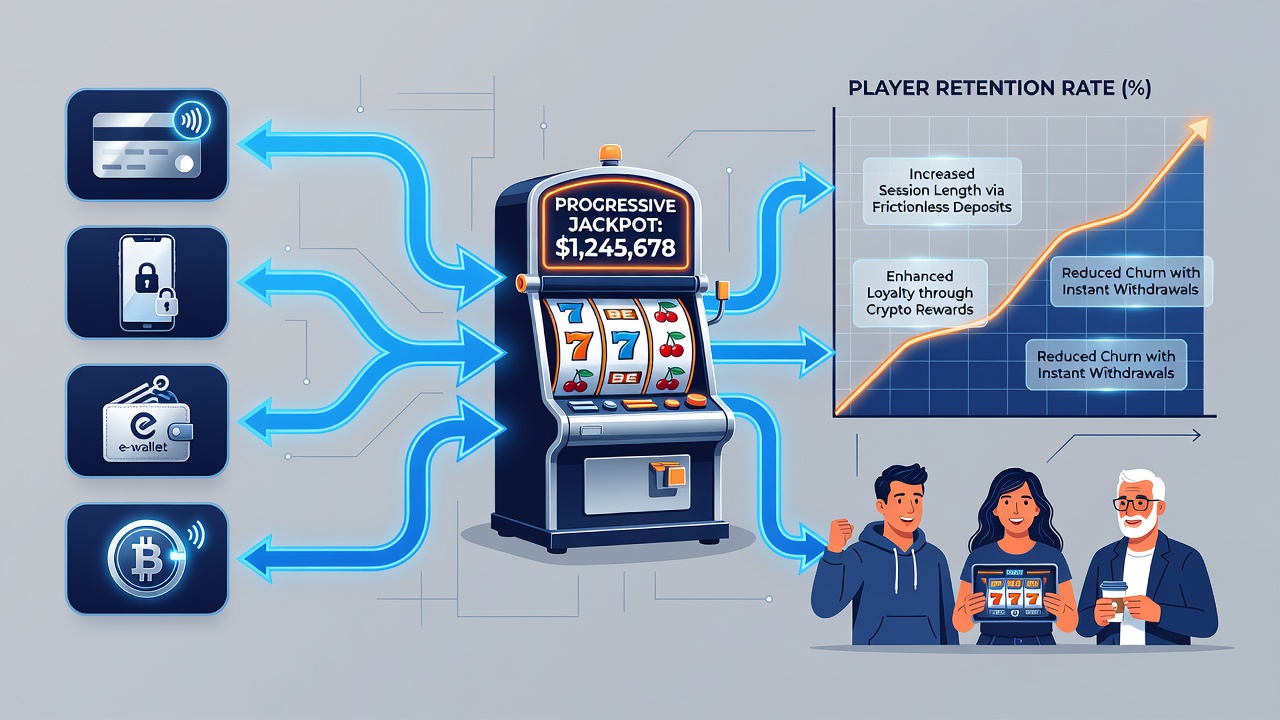 Dashboard view of progressive jackpot meters linked to instant e-wallet transaction logs