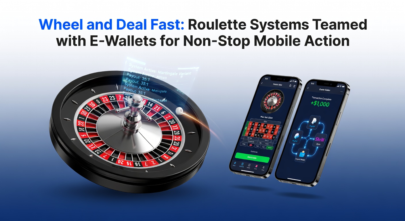 Mobile phone displaying e-wallet transaction confirmation next to a live roulette table with rapid spins